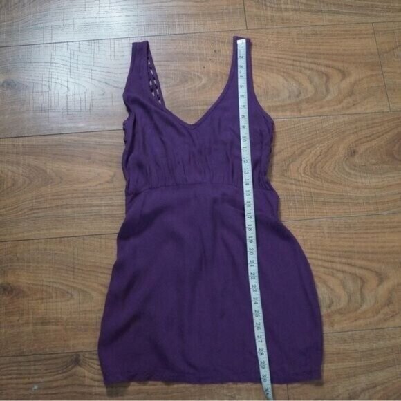 Purple Backless Caged Dress Size S - Picture 4 of 10